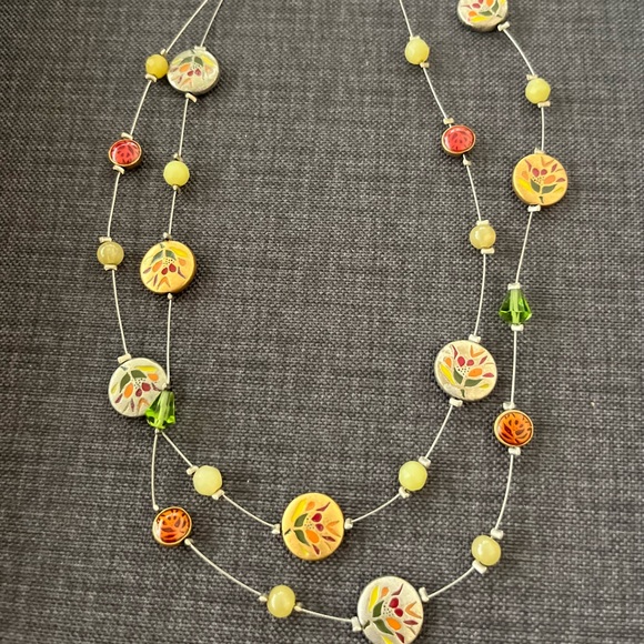 253. CHICO’S 15” DOUBLE STRAND NECKLACE - Picture 3 of 5